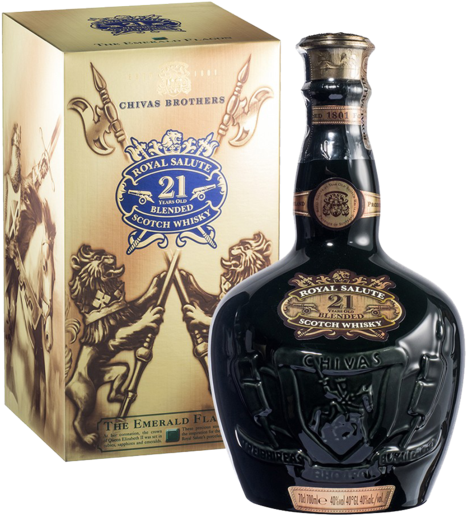 Chivas Royal Salute21 Year Old Whisky PNG image