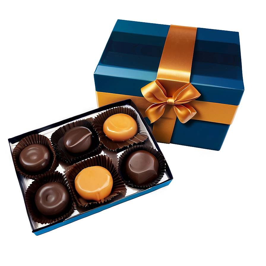 Chocolate And Caramel Box Png Dfr PNG image