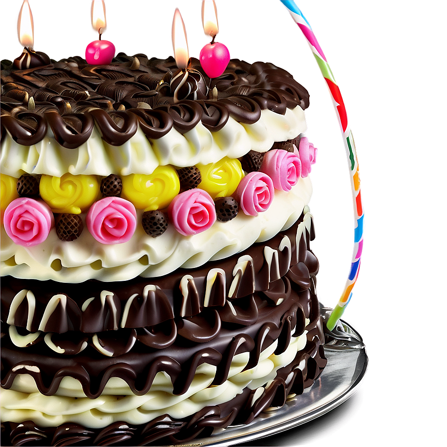 Chocolate Birthday Cake Png 05042024 PNG image