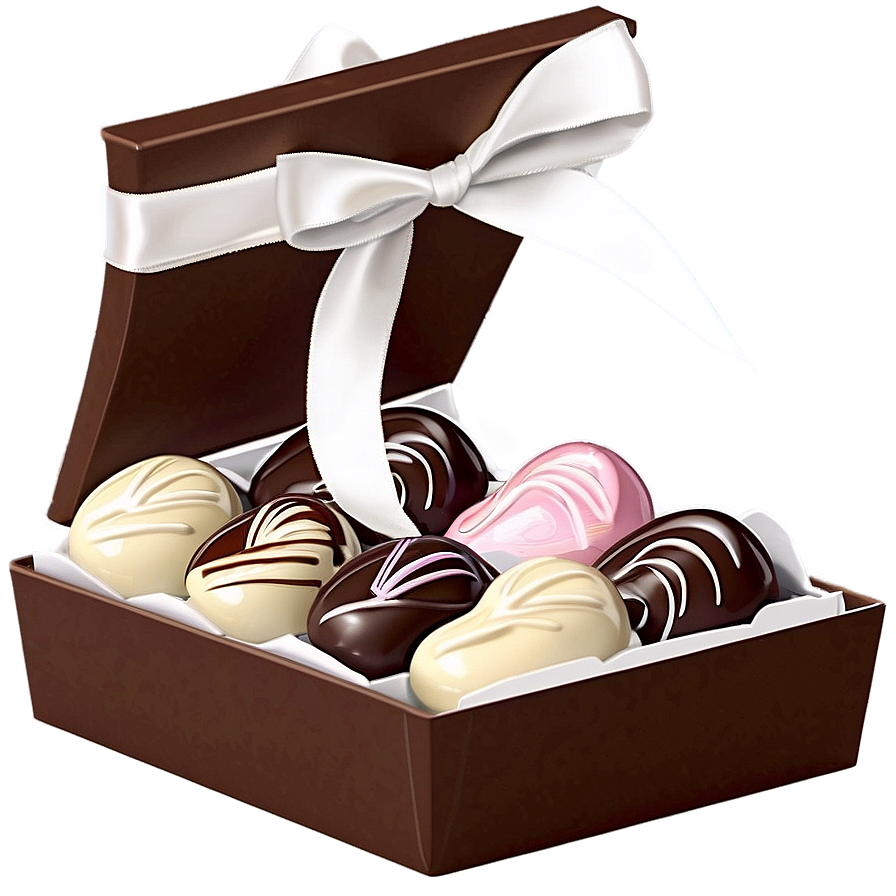 Chocolate Box For Wedding Favor Png 4 PNG image