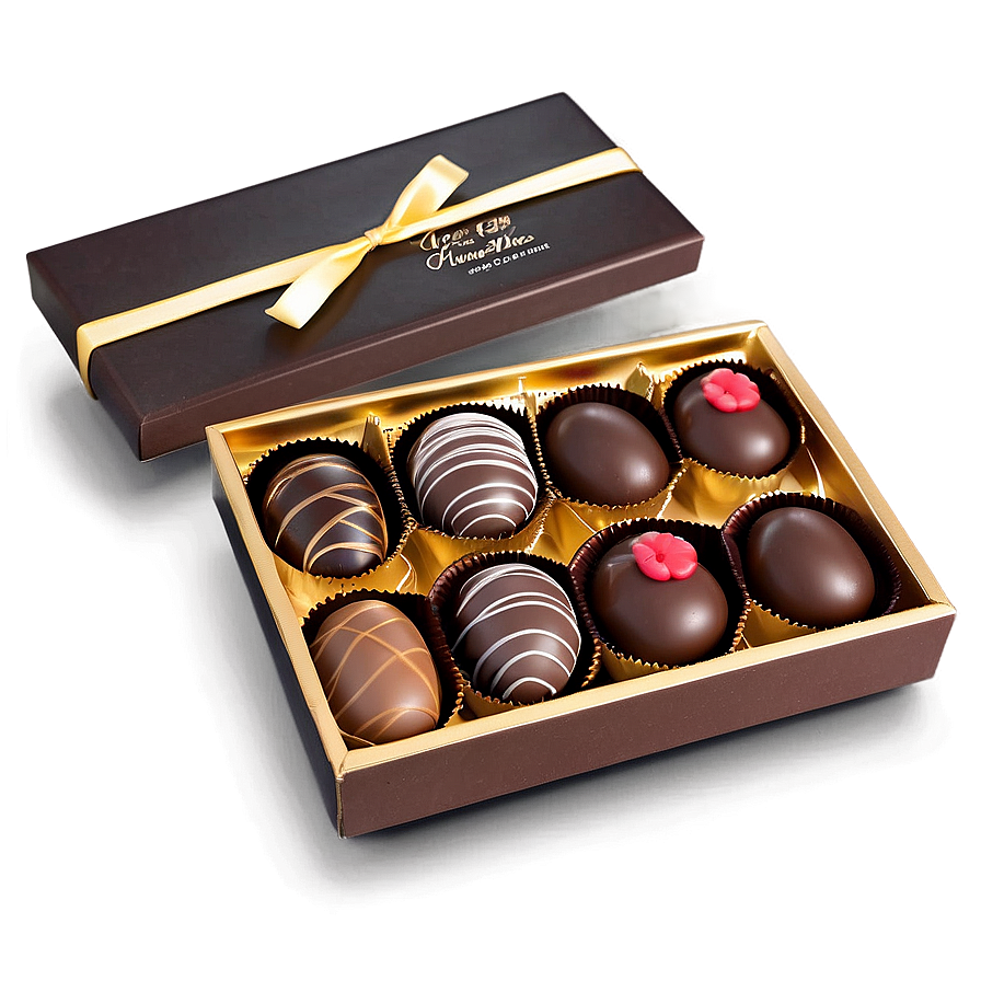 Chocolate Box With Personal Message Png Grr84 PNG image