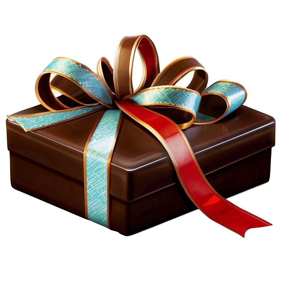 Chocolate Box With Ribbon Png Vif55 PNG image