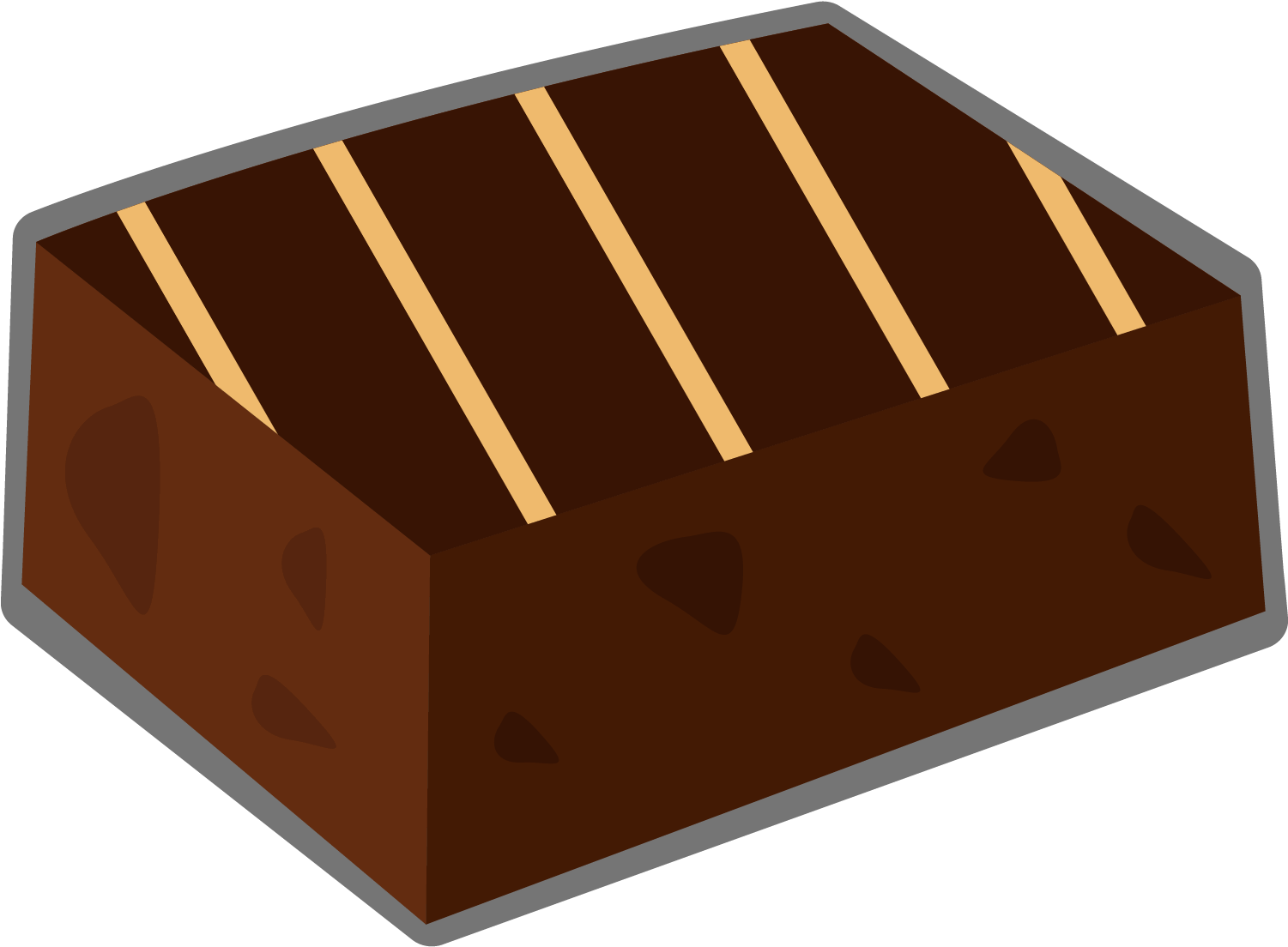 Chocolate Brownie Illustration PNG image