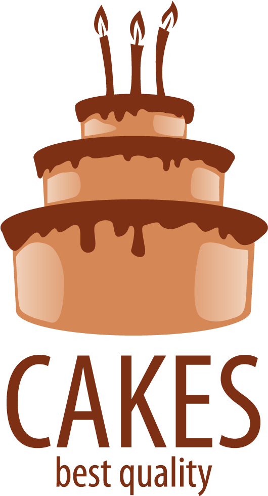Chocolate Cake Logo Design PNG image