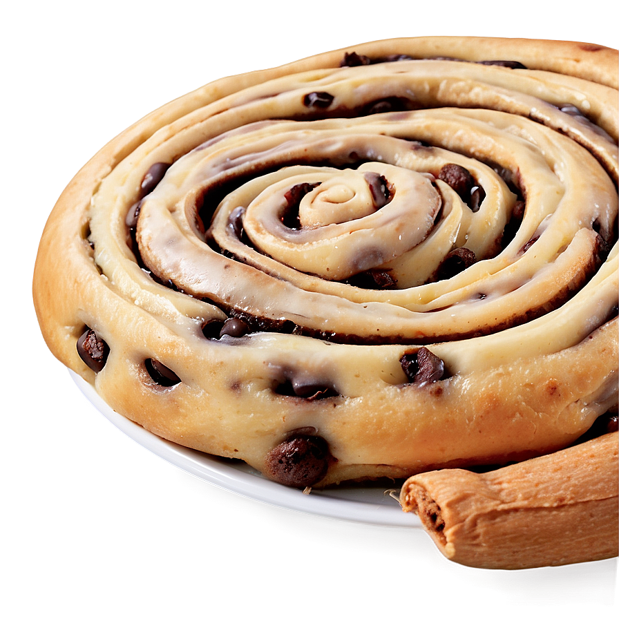 Chocolate Chip Cinnamon Roll Twist Png Bij24 PNG image