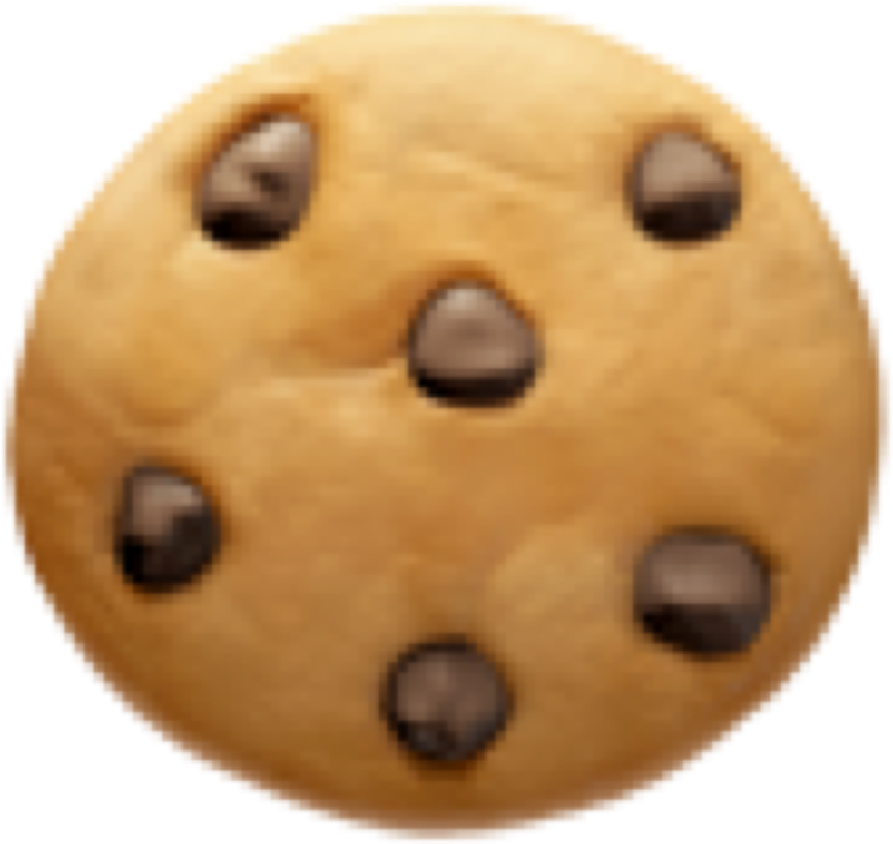 Chocolate Chip Cookie Closeup PNG image