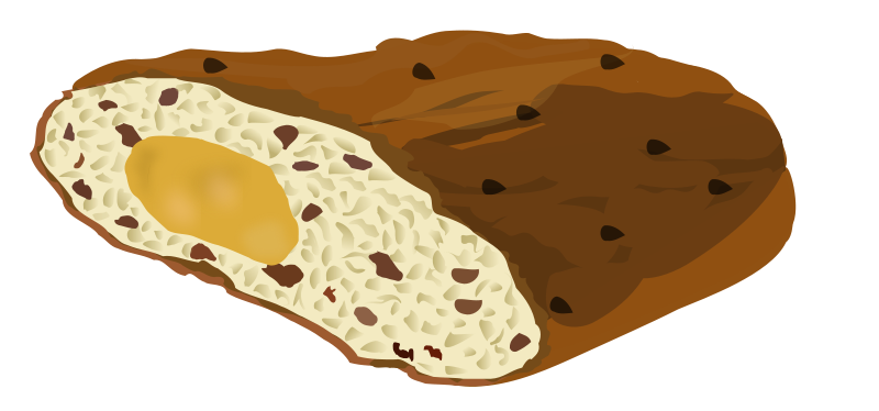 Chocolate Chip Cookie Dough Illustration PNG image