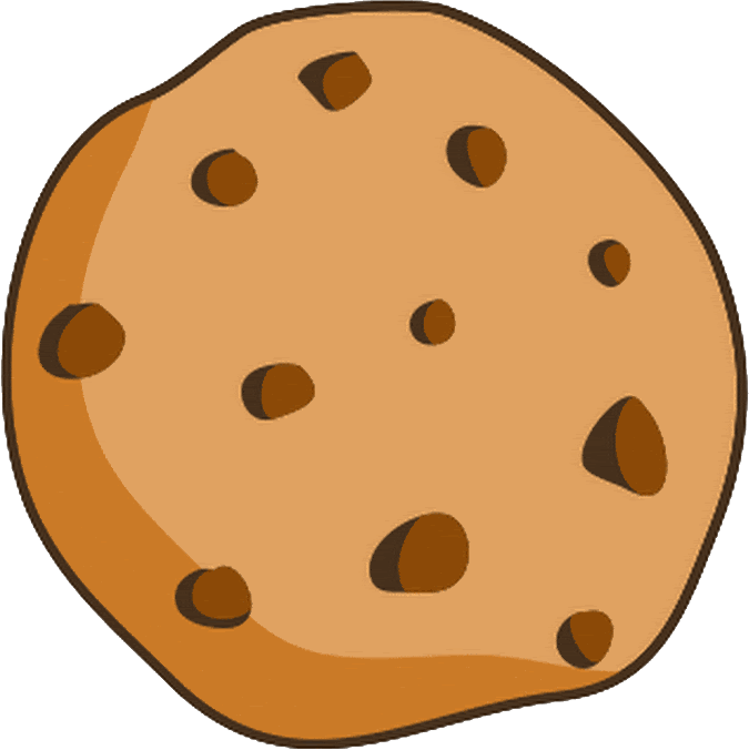 Chocolate Chip Cookie Illustration PNG image