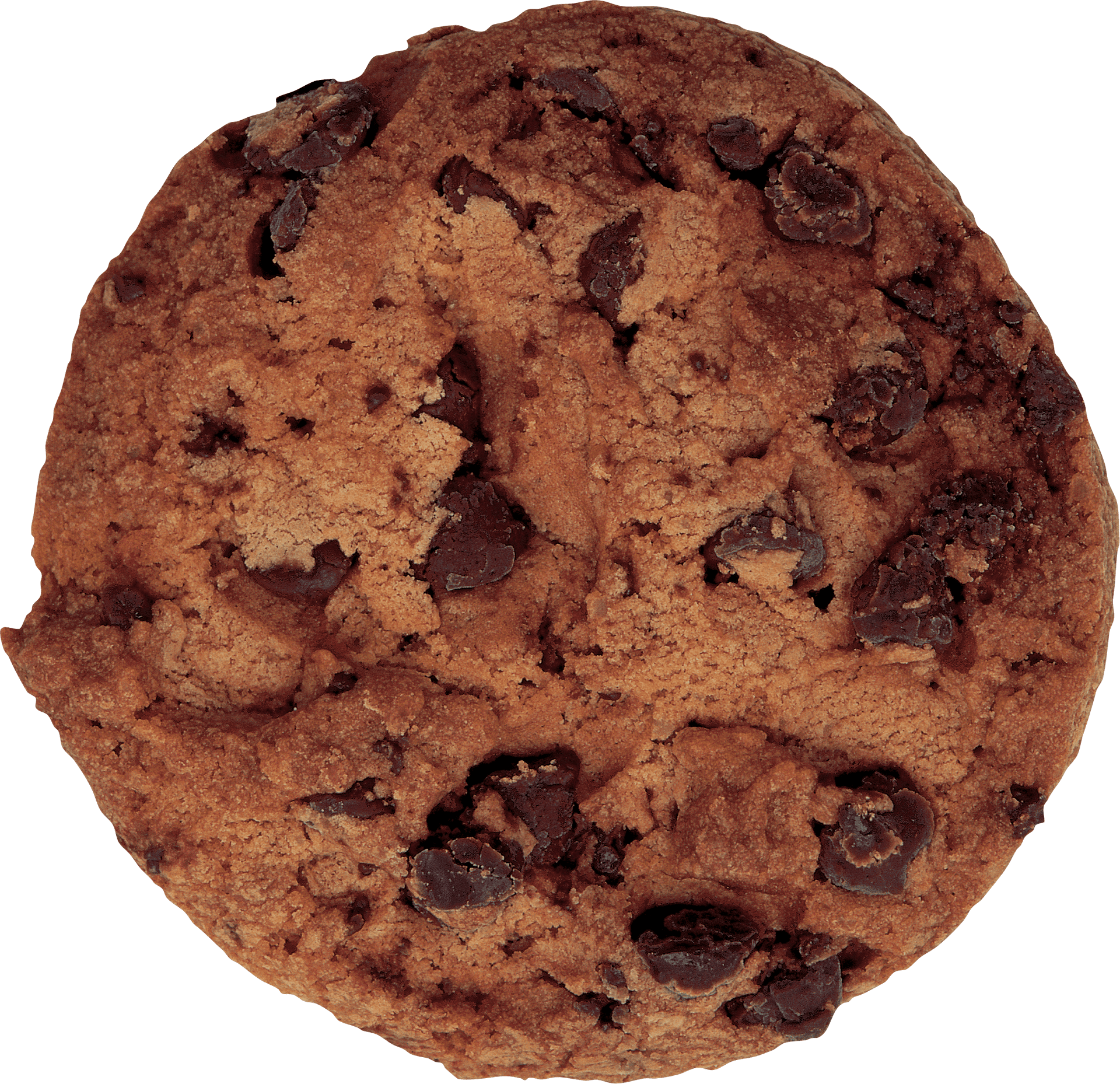 Chocolate Chip Cookie Top View.png PNG image