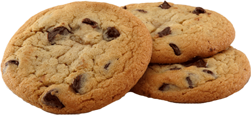 Chocolate Chip Cookies Transparent Background PNG image