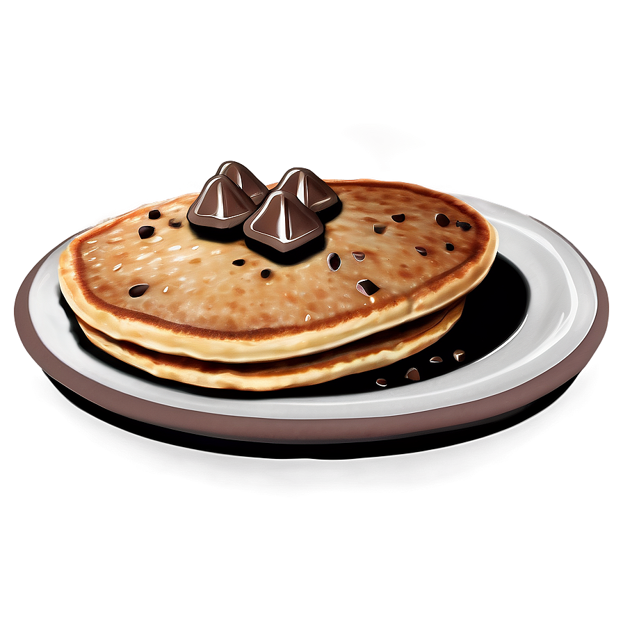 Chocolate Chip Pancakes Png Twf42 PNG image