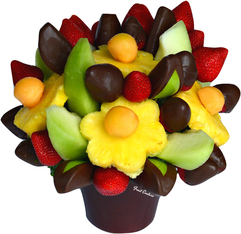 Chocolate Covered Fruit Bouquet PNG image