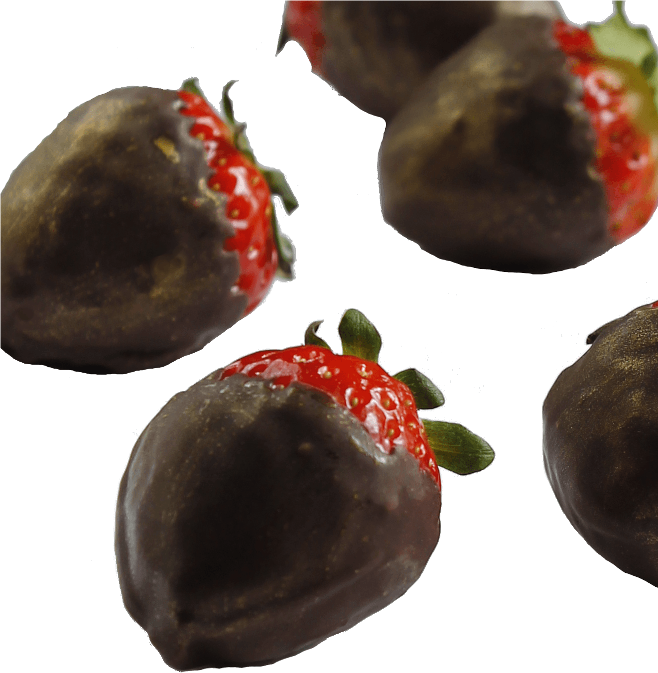 Chocolate Covered Strawberries Floating PNG image