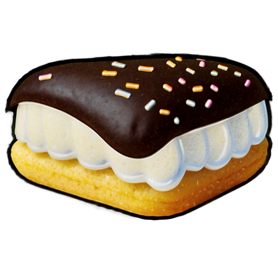 Chocolate Covered Twinkiewith Sprinkles.png PNG image