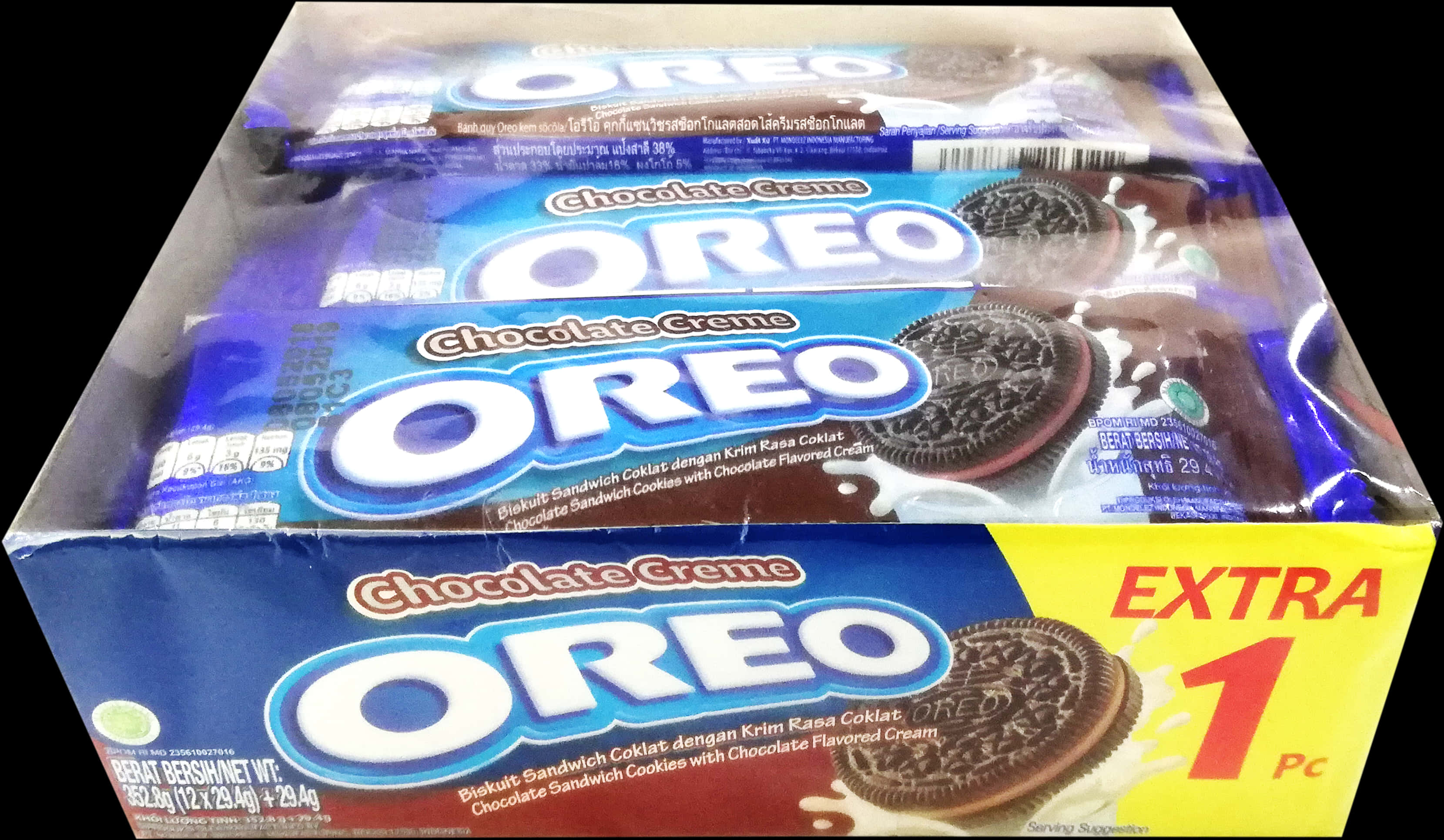 Chocolate Creme Oreo Packages PNG image