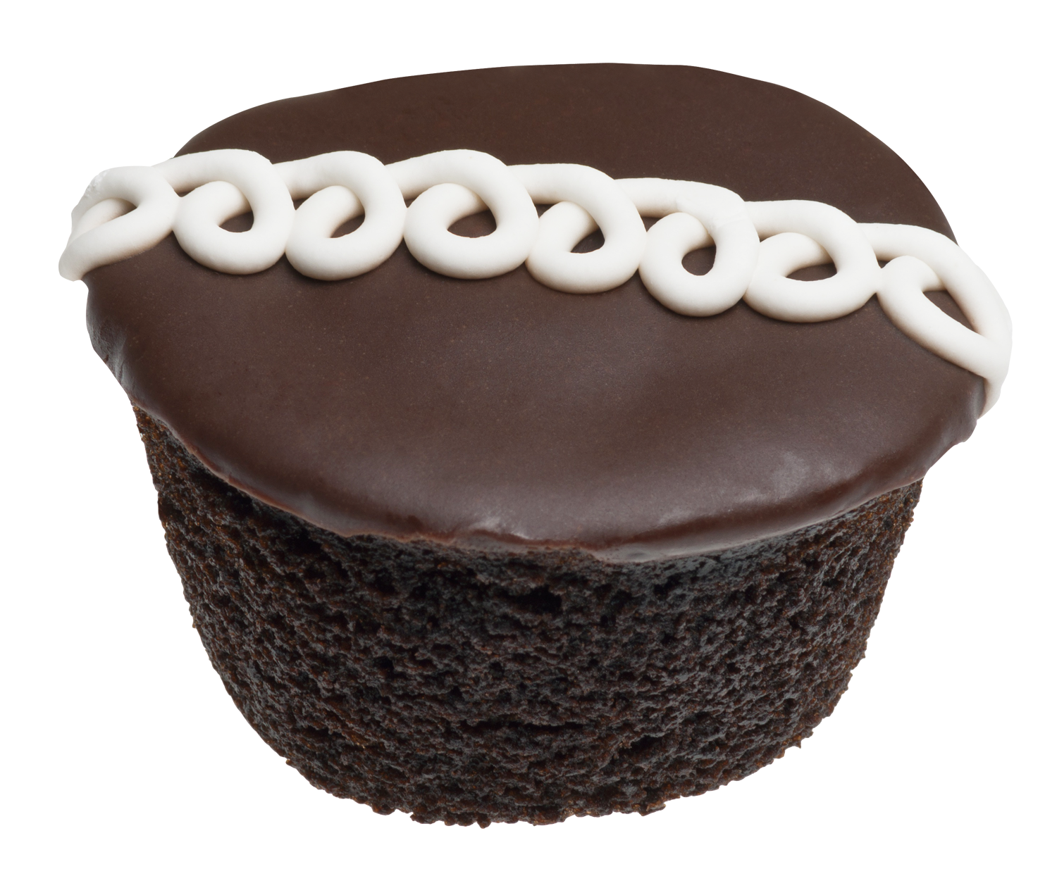 Chocolate Cupcakewith Ganache Frosting PNG image