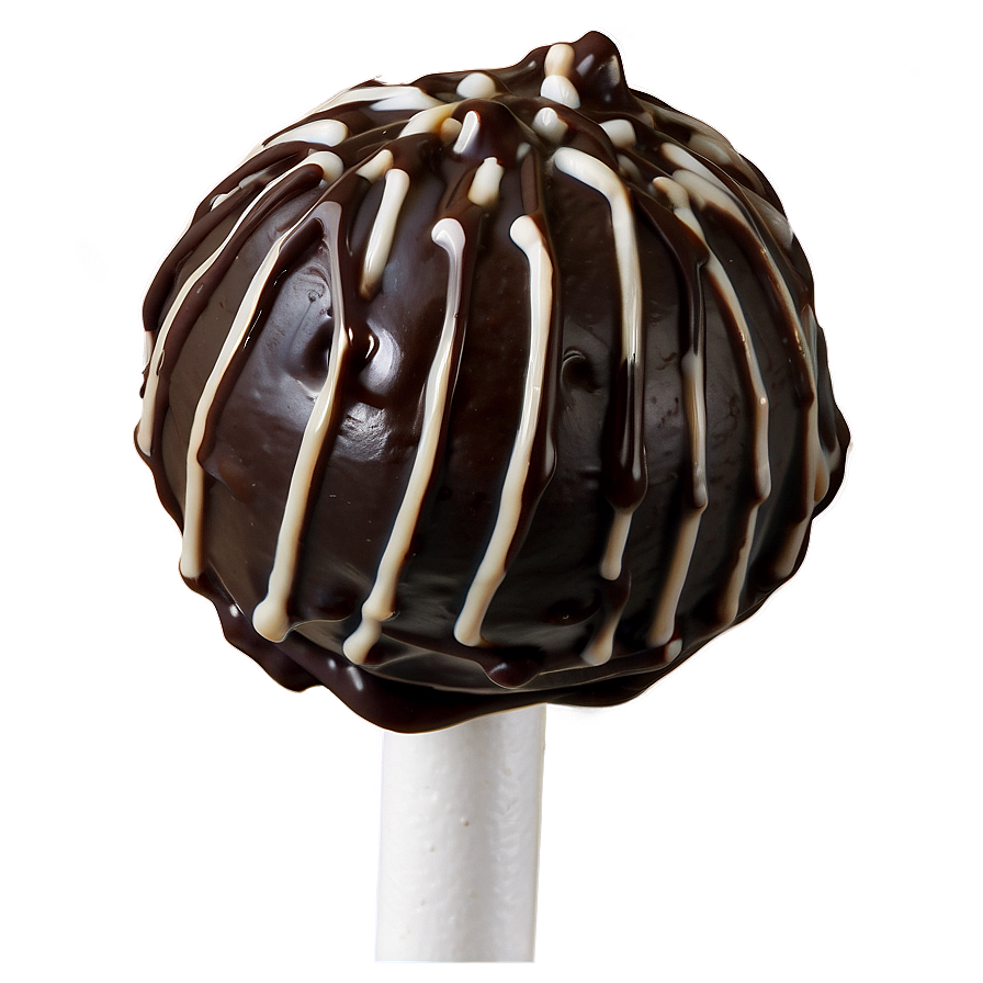 Chocolate Drizzle Cake Pop Png Mbq PNG image