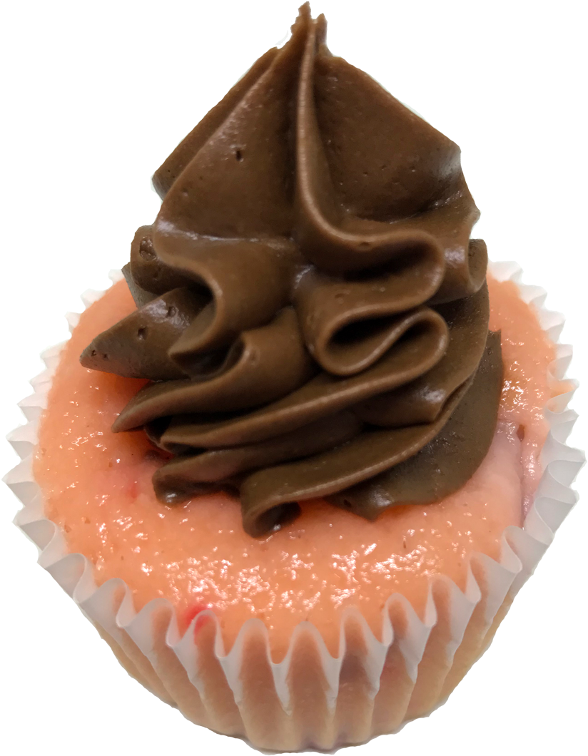 Chocolate Frosting Cupcake PNG image