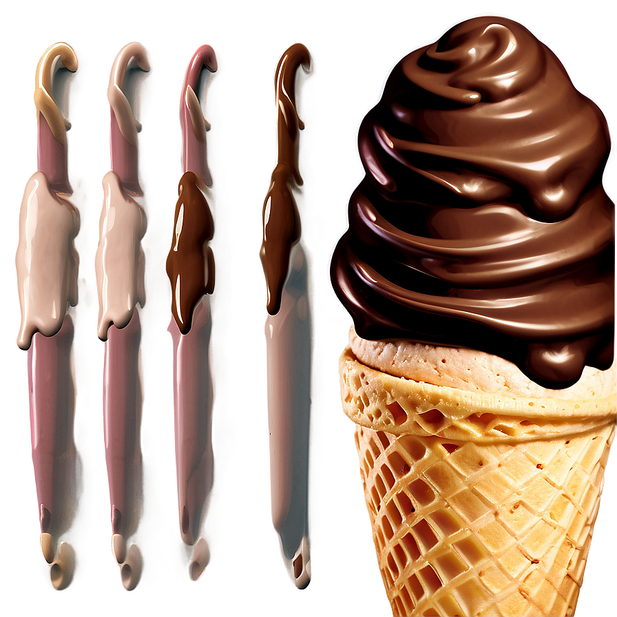 Chocolate Ice Cream Cone Png Ntc17 PNG image