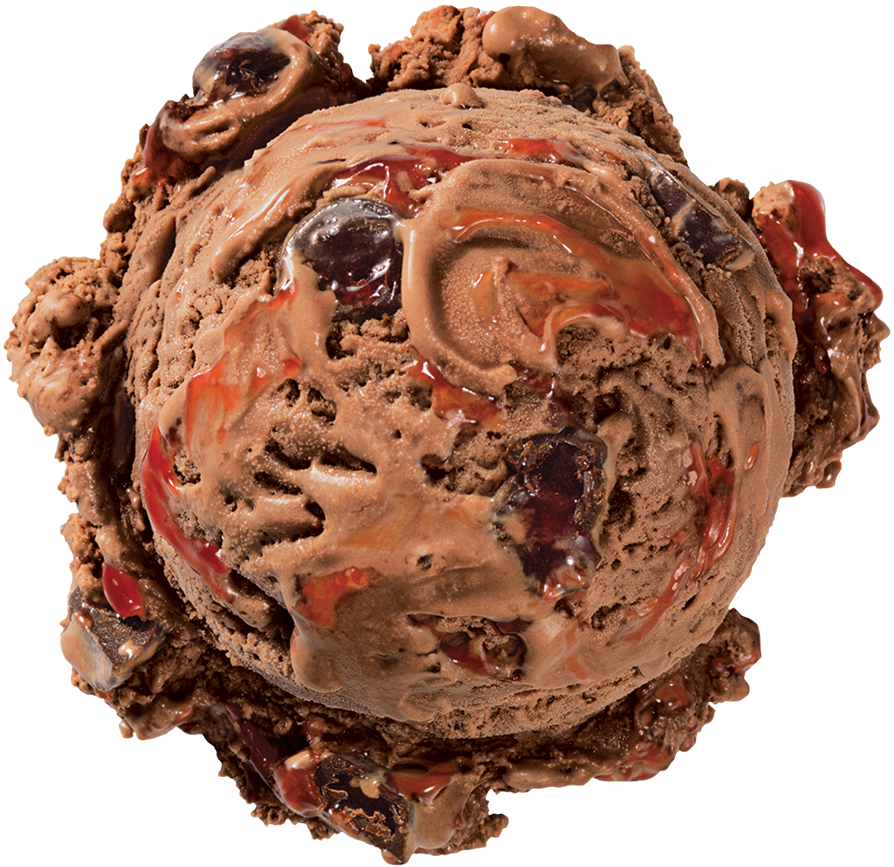 Chocolate Ice Cream Scoop PNG image