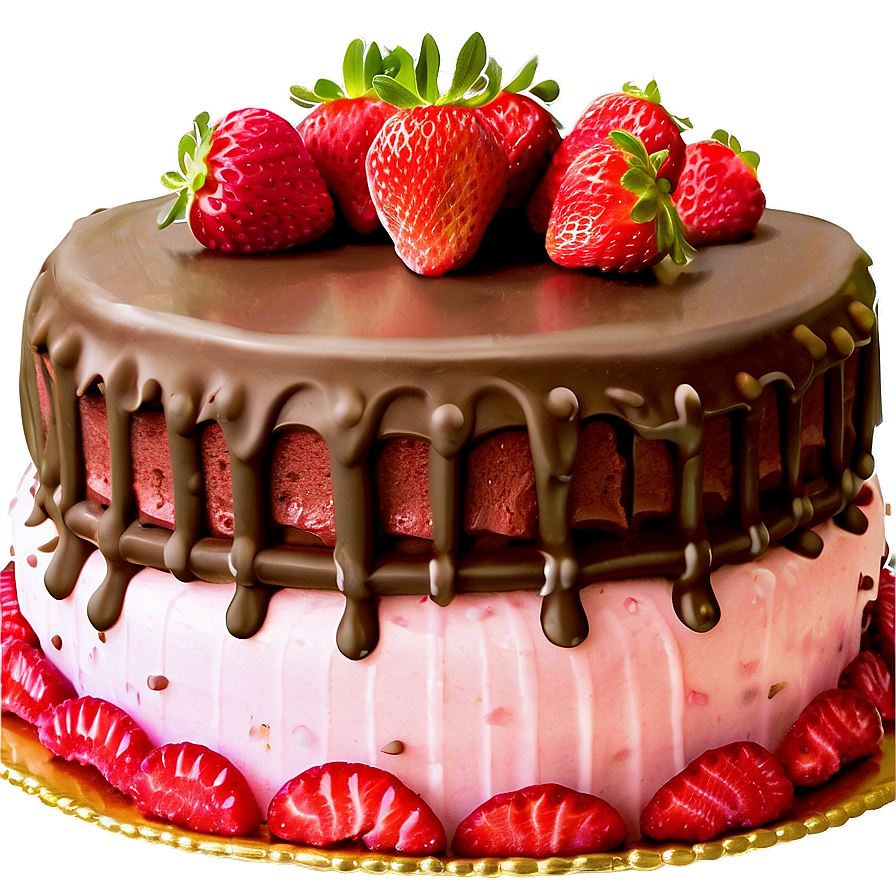 Chocolate Strawberry Cake Png Lbq49 PNG image