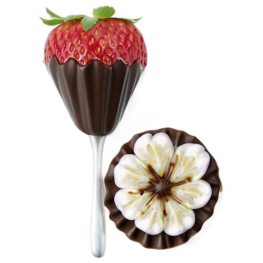 Chocolate Strawberry Garnish Png 29 PNG image