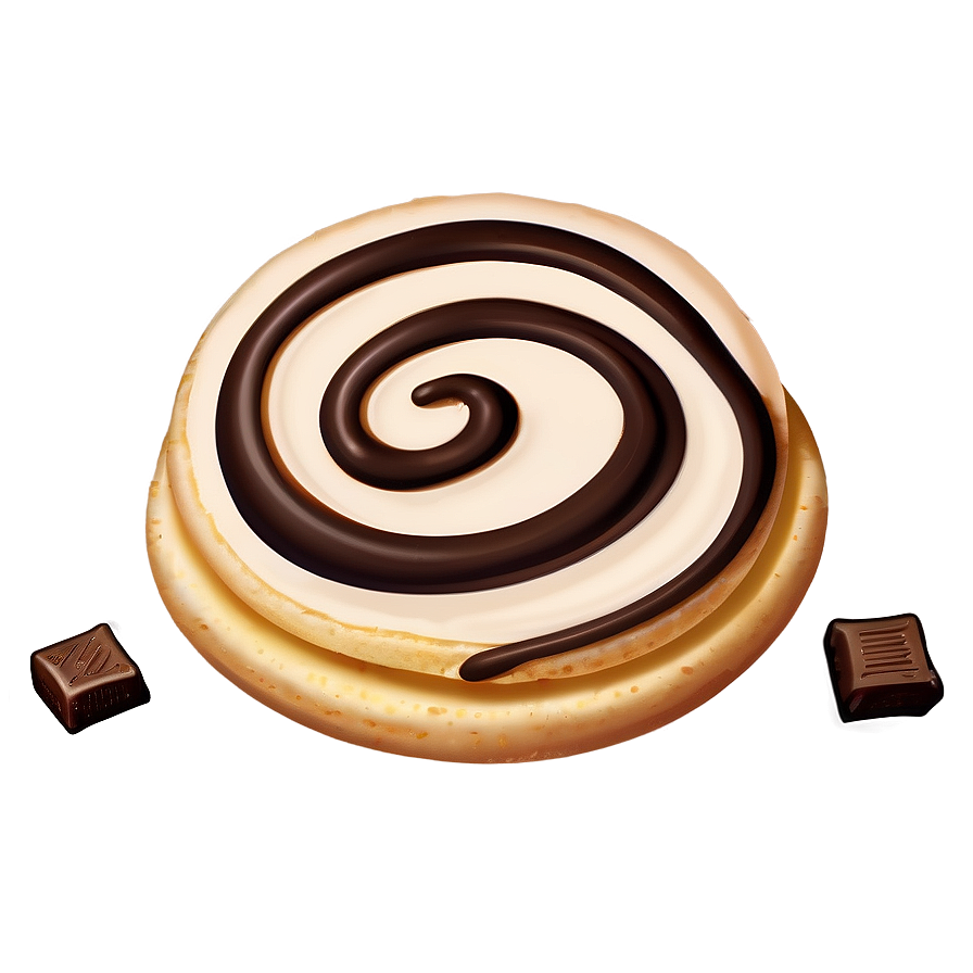 Chocolate Swirl Pancake Png 05242024 PNG image