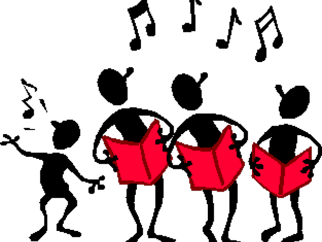 Choir Performance Silhouette PNG image