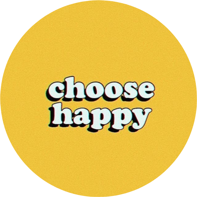 Choose Happy Motivational Quote PNG image