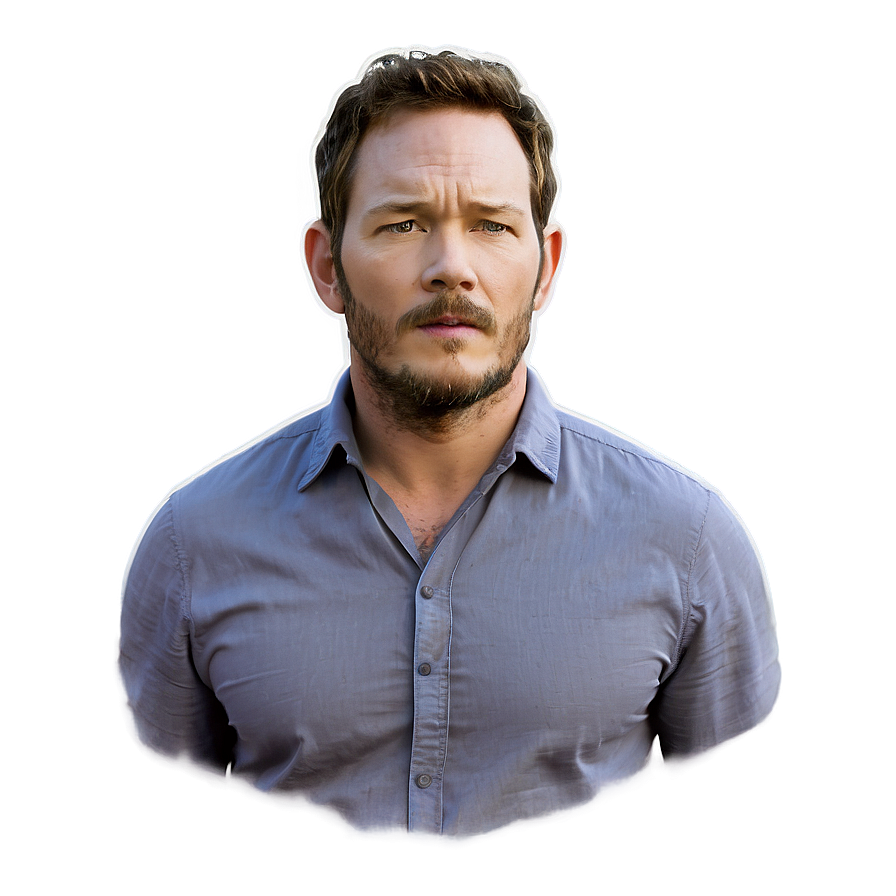 Chris Pratt Beard Look Png 06232024 PNG image