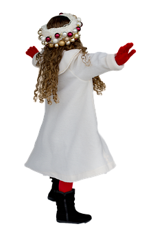 Christmas Angel Child Costume PNG image