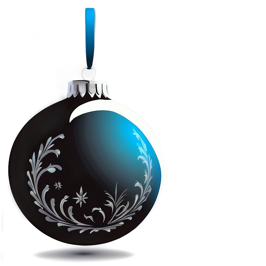 Christmas Bauble Silhouette Png 06272024 PNG image