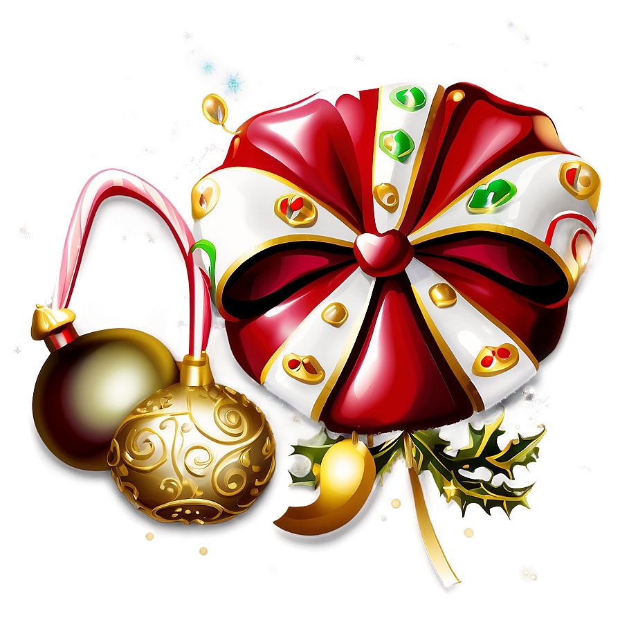 Christmas Bells And Candies Png 54 PNG image