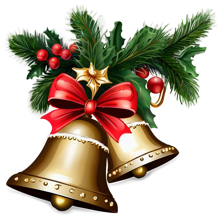 Christmas Bells And Garland Png Oss43 PNG image