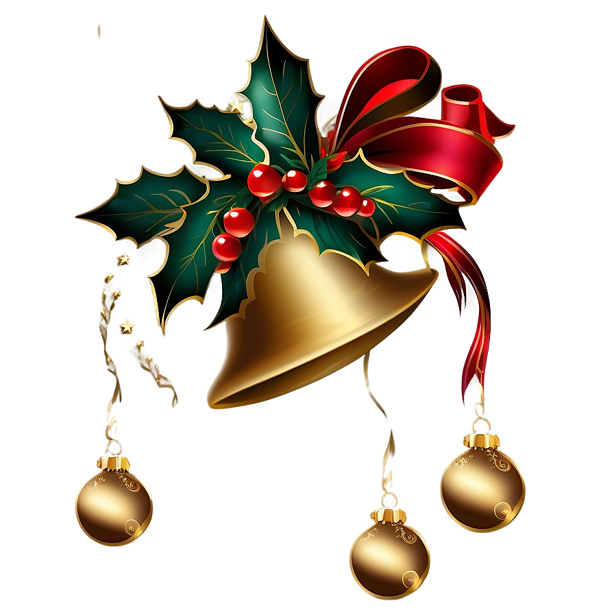 Christmas Bells And Ornaments Png Ofy29 PNG image