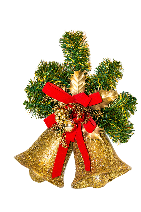 Christmas Bellsand Pine Decoration.png PNG image