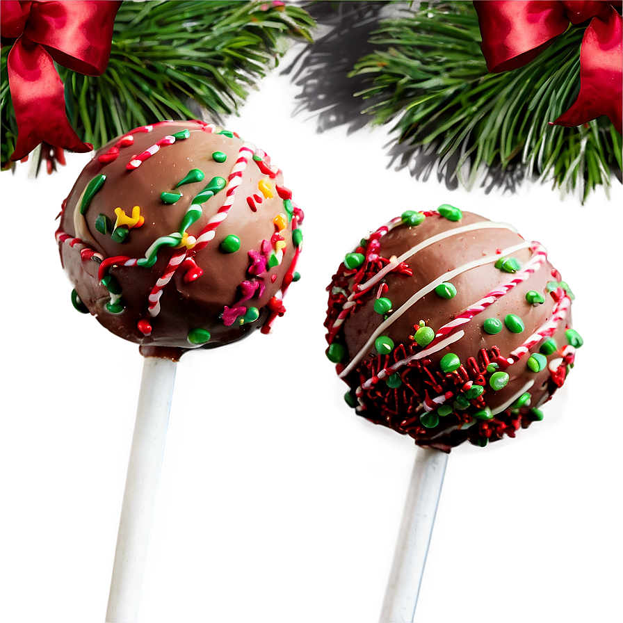 Christmas Cake Pops Png Trq PNG image