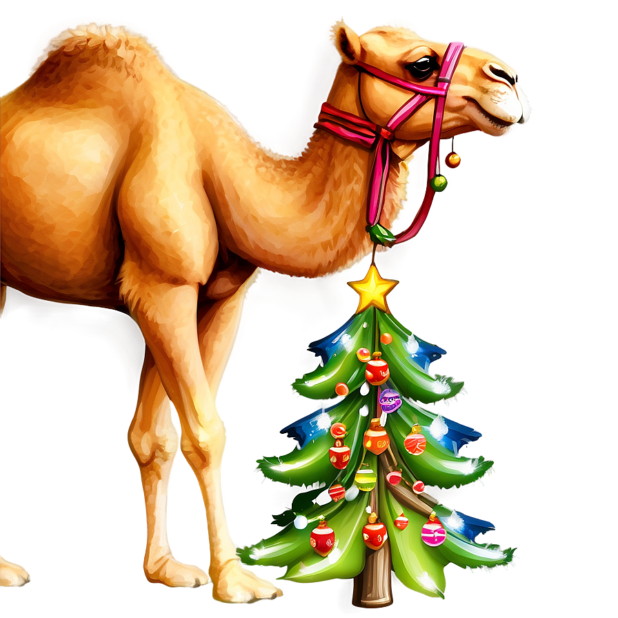 Christmas Camel Png 05212024 PNG image