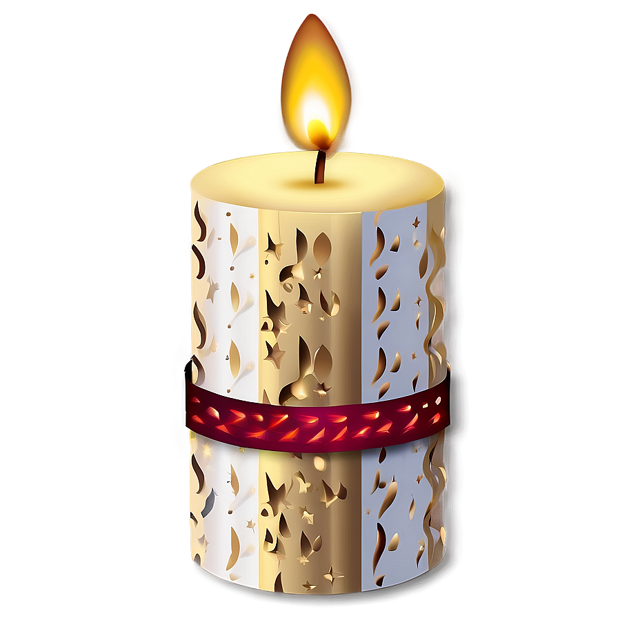 Christmas Candle Design Png 06292024 PNG image