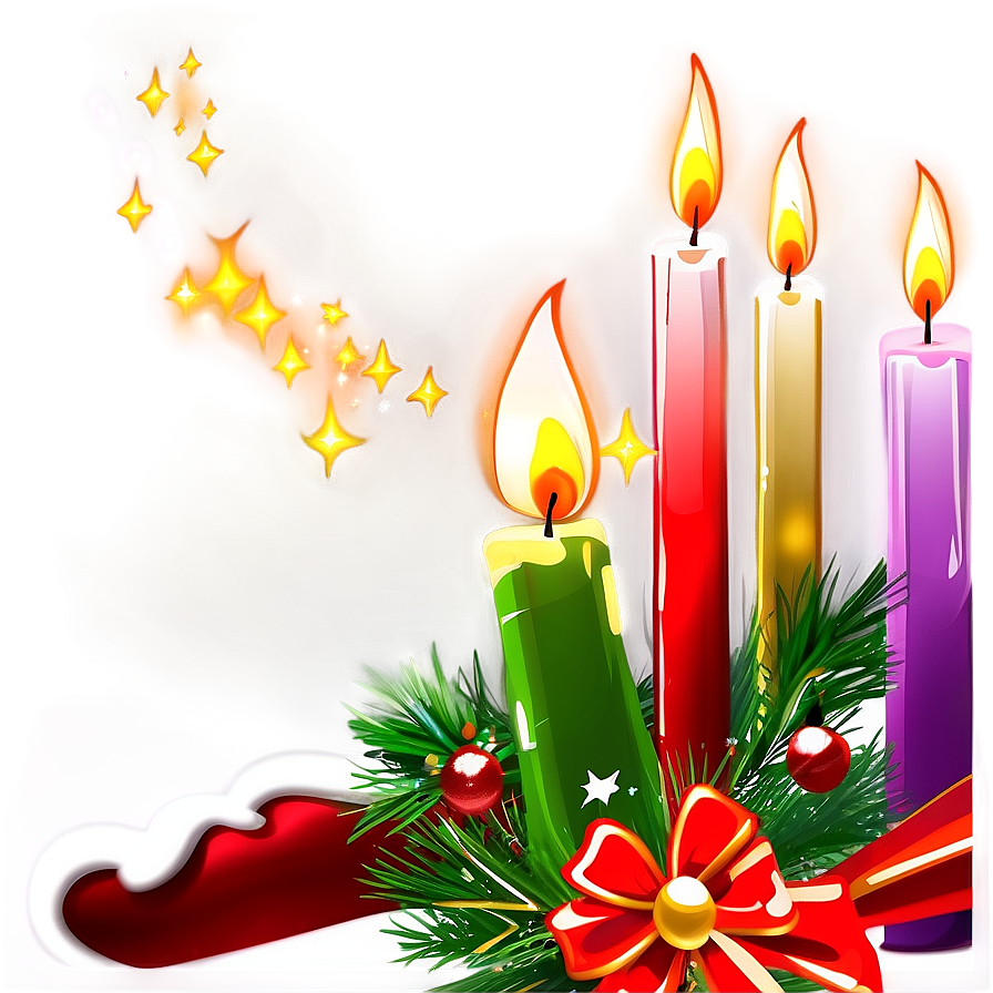 Christmas Candle Design Png 06292024 PNG image