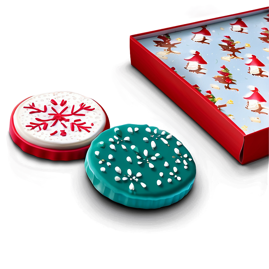 Christmas Cookie Gift Packaging Png Upu50 PNG image