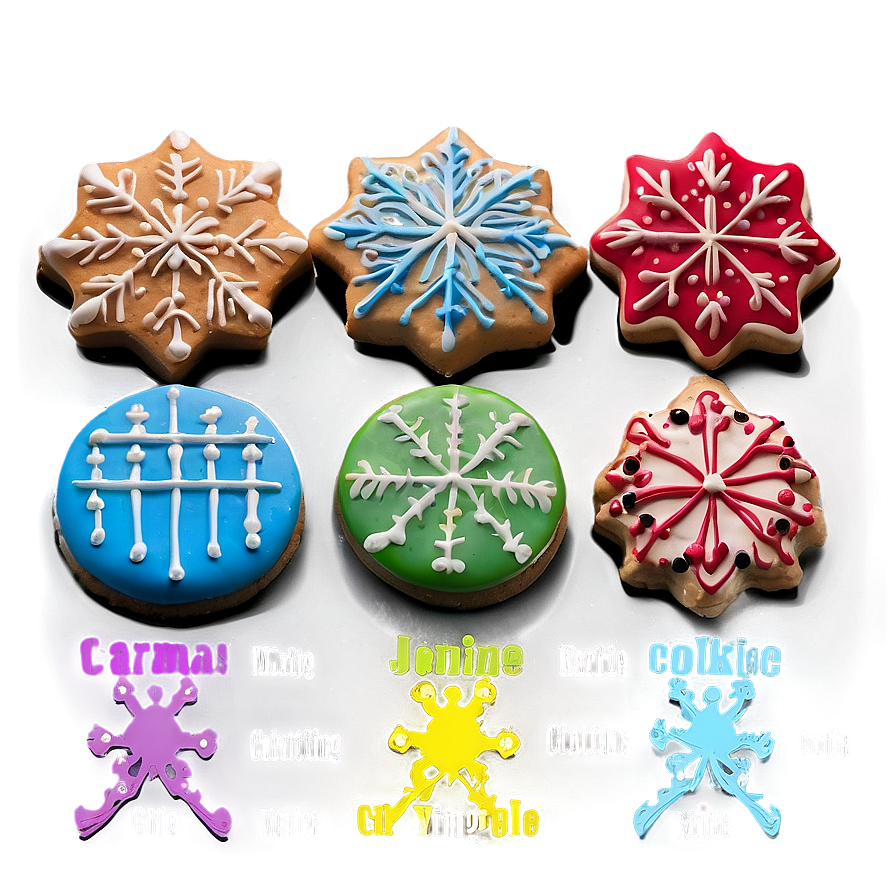 Christmas Cookie Icing Color Guide Png 40 PNG image