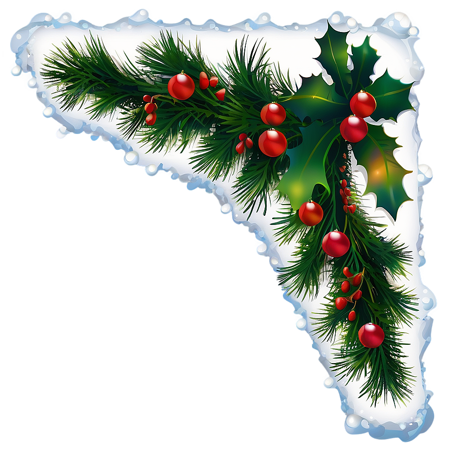 Christmas Corner Vector Png 91 PNG image