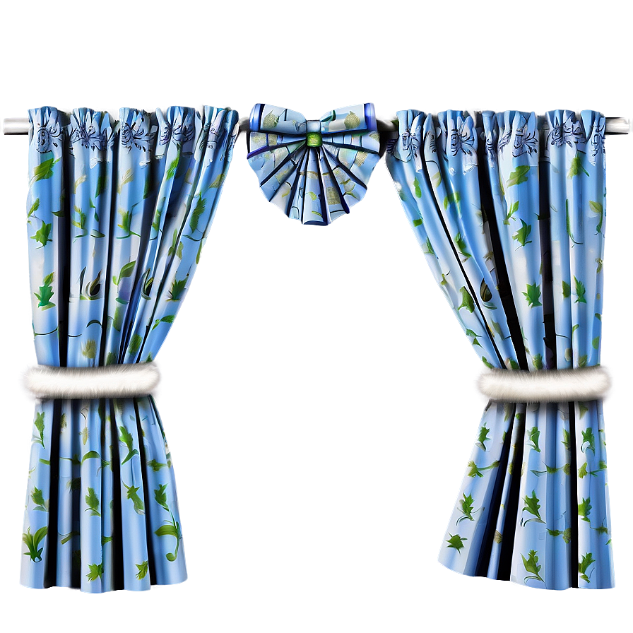 Christmas Decor Curtain Png 05252024 PNG image