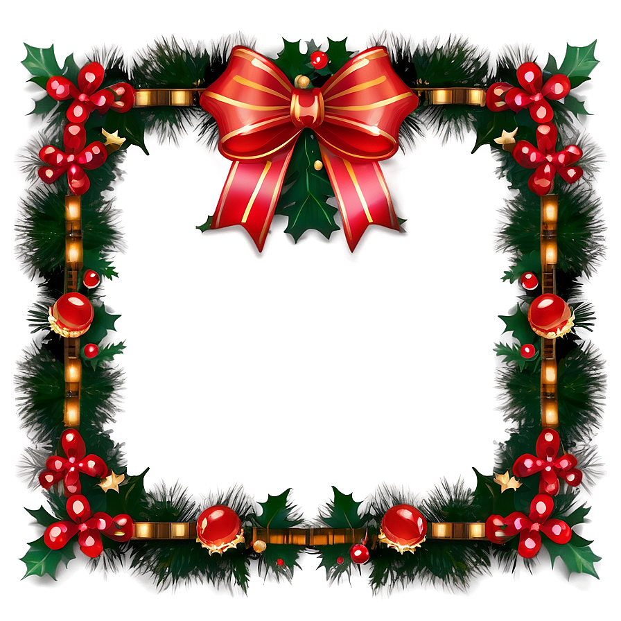 Christmas Decoration Frame Png Cdo2 PNG image
