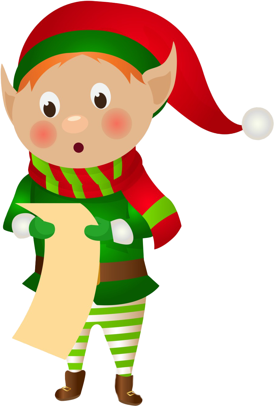 Christmas Elf Cartoon Character PNG image