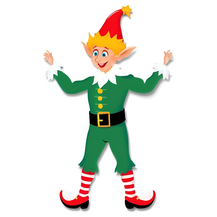 Christmas Elf Silhouette Png 06272024 PNG image