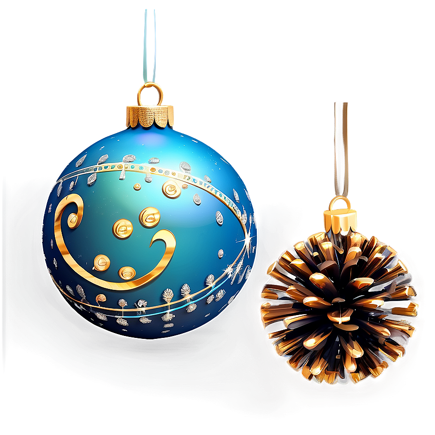 Christmas Eve Festive Ornaments Png 06252024 PNG image