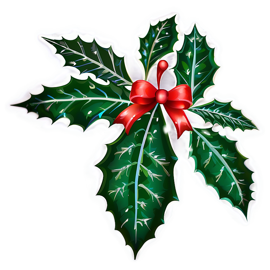 Christmas Eve Holly And Berries Png Obb PNG image