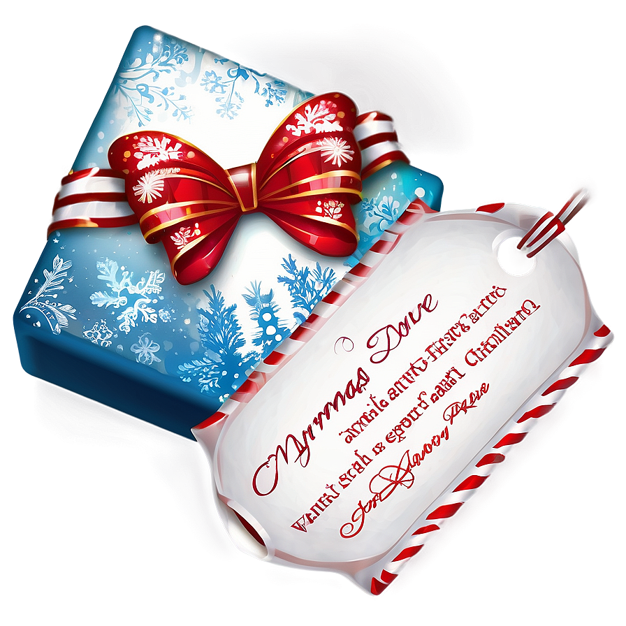 Christmas Eve Present Tag Png 68 PNG image